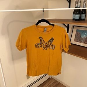 Coffee roaster cropped shirt